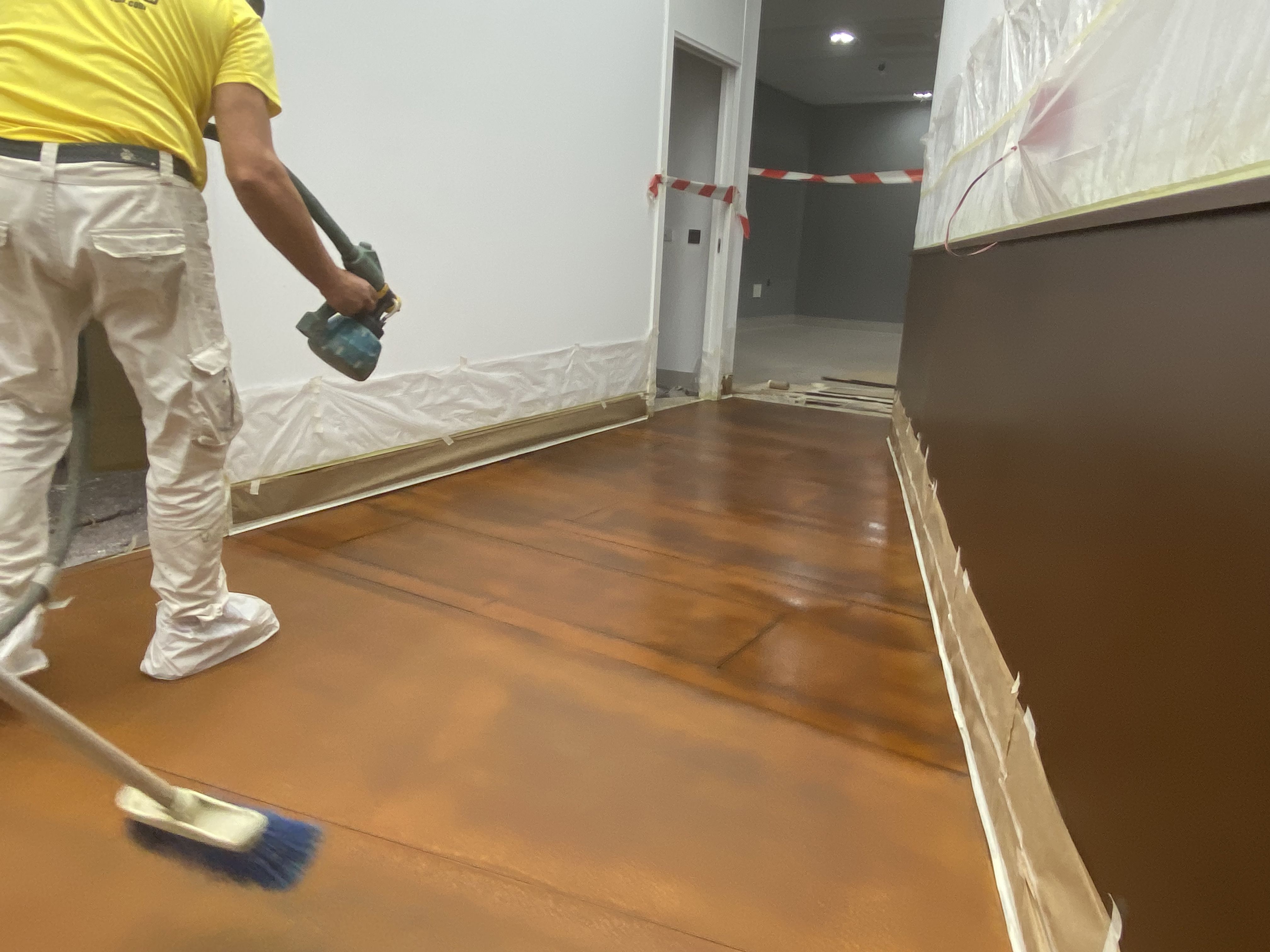 Suelo acero al corte